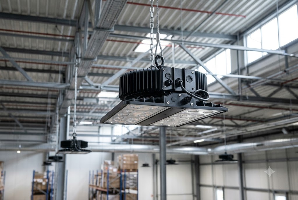LED high-bay luminaire assessed against the Saudi lighting regulation