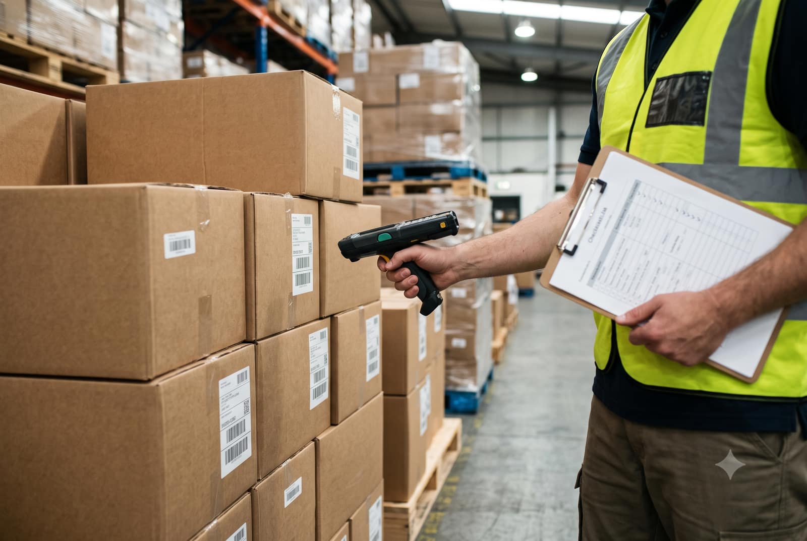 Pre-shipment inspection of cartons before dispatch to Saudi Arabia