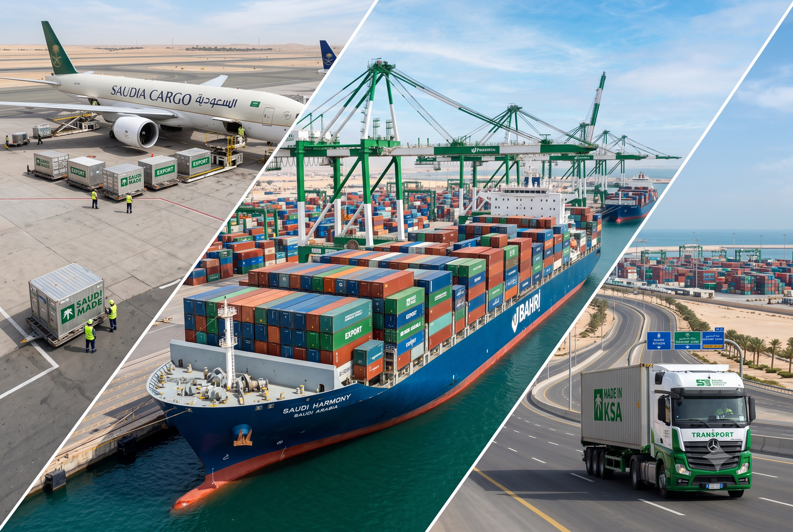 Sea, air and land freight