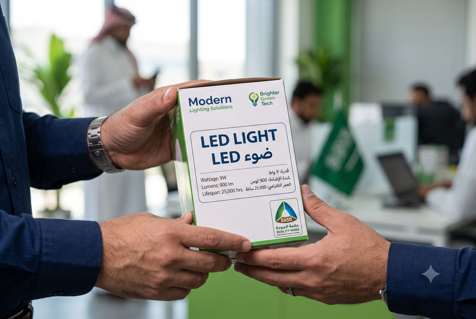 Bilingual Arabic product label